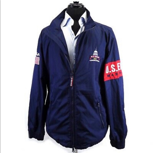 RARE Ralph Lauren Polo Golf 2011 US Open MARSHALL Windbreaker Hi Tech Men’s XL - Picture 1 of 7